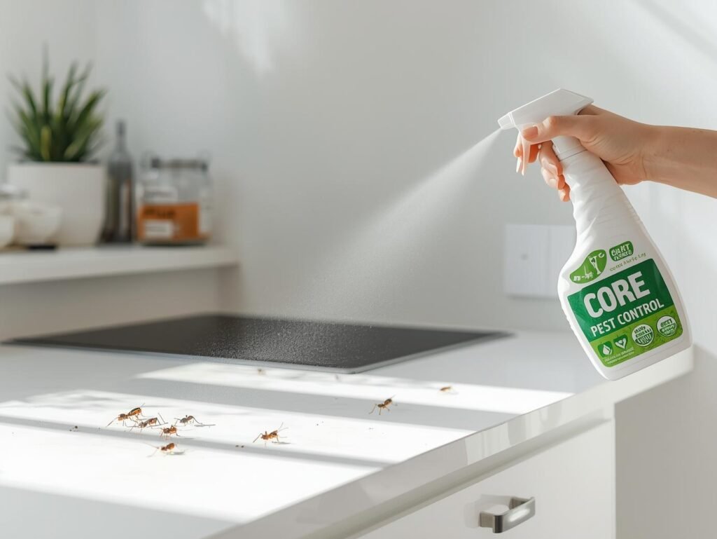 cockroaches and ants, eco-safe spray bottle